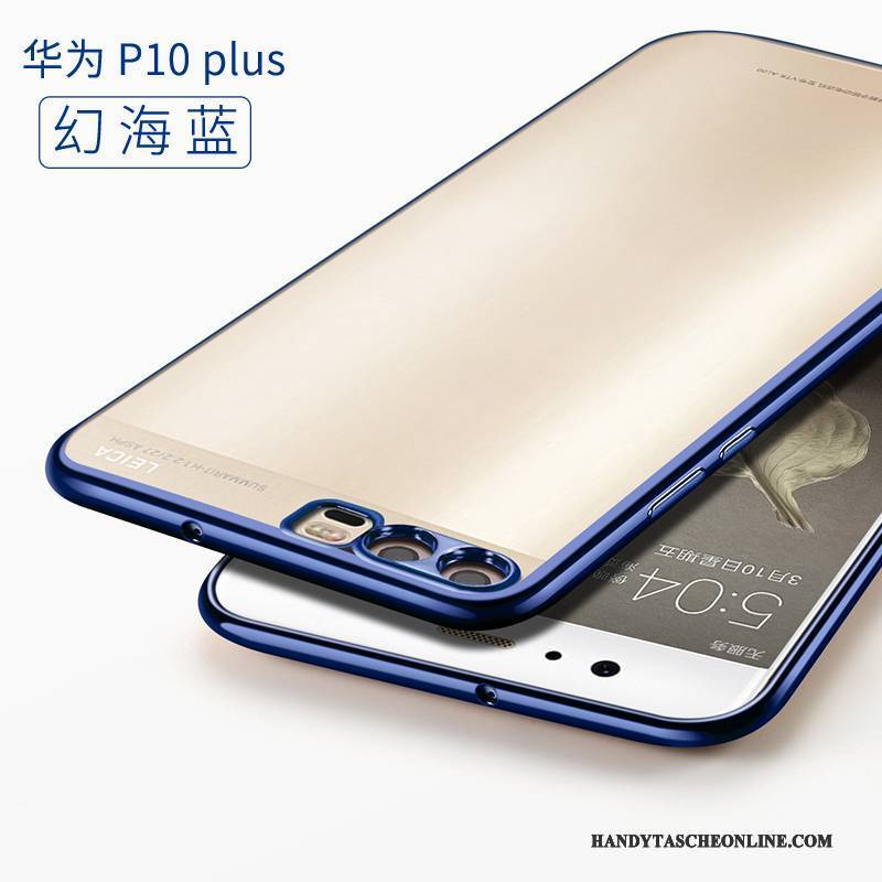 Hülle Huawei P10 Plus Silikon Persönlichkeit Handyhüllen, Case Huawei P10 Plus Kreativ Blau Trend