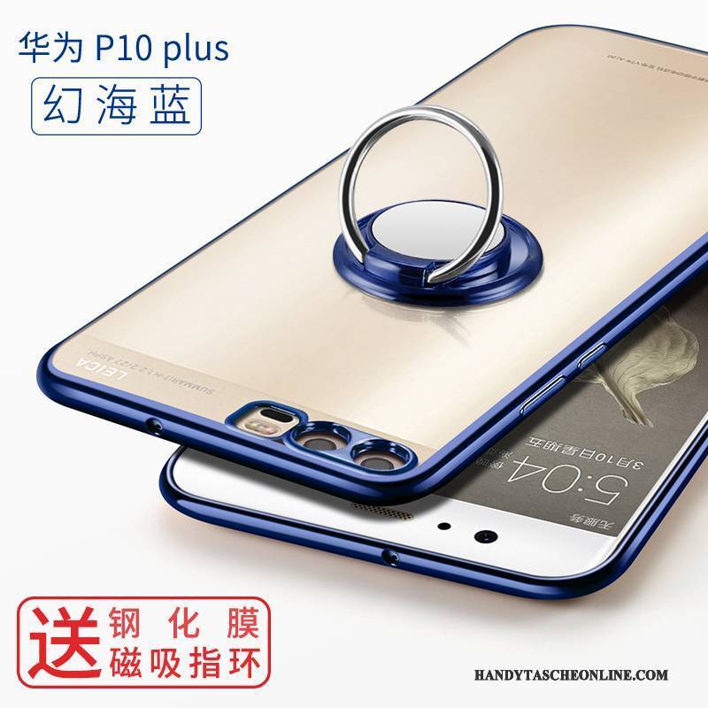 Hülle Huawei P10 Plus Silikon Persönlichkeit Handyhüllen, Case Huawei P10 Plus Kreativ Blau Trend