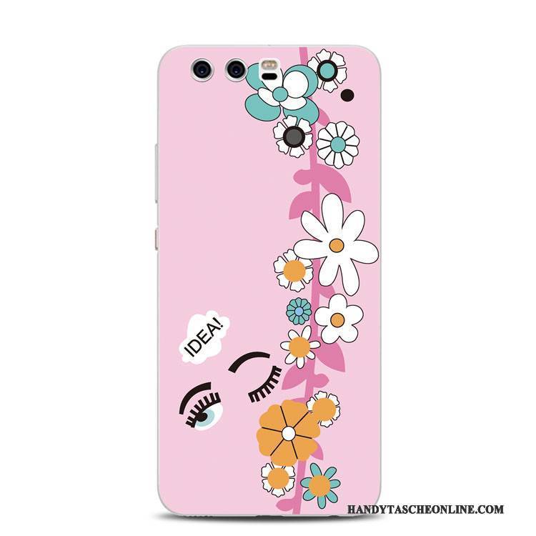 Hülle Huawei P10 Plus Taschen Rot Handyhüllen, Case Huawei P10 Plus Prägung Ring