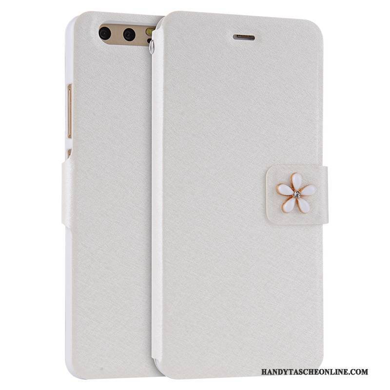 Hülle Huawei P10 Schutz Anti-sturz Weiß, Case Huawei P10 Lederhülle Trend Neu