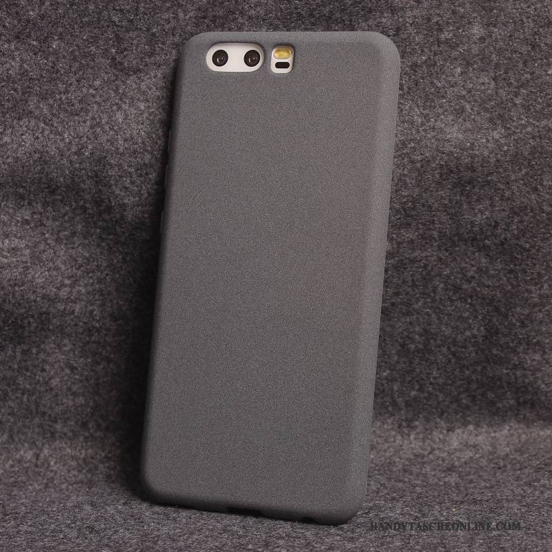 Hülle Huawei P10 Taschen Handyhüllen Anti-sturz, Case Huawei P10 Weiche Nubuck Weinrot