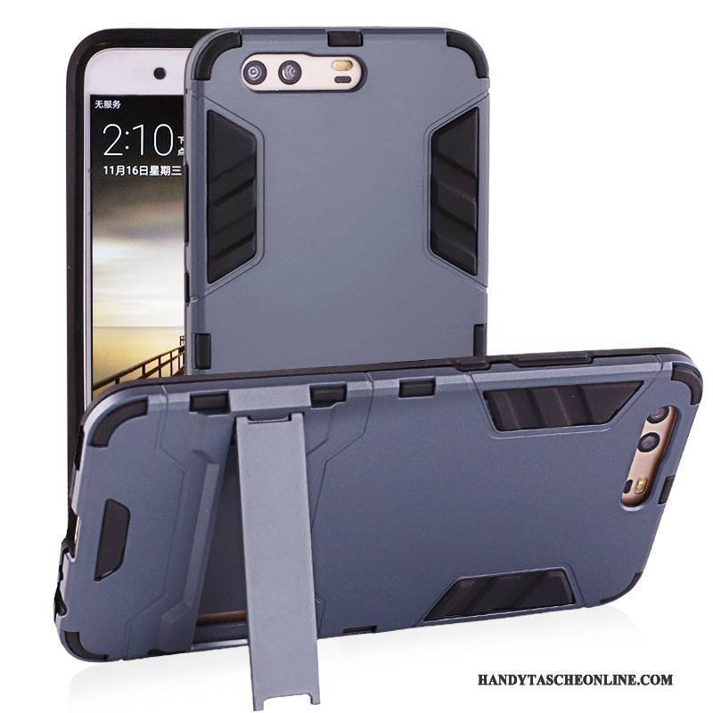 Hülle Huawei P10 Taschen Handyhüllen Silber, Case Huawei P10 Halterung Schwer Nubuck