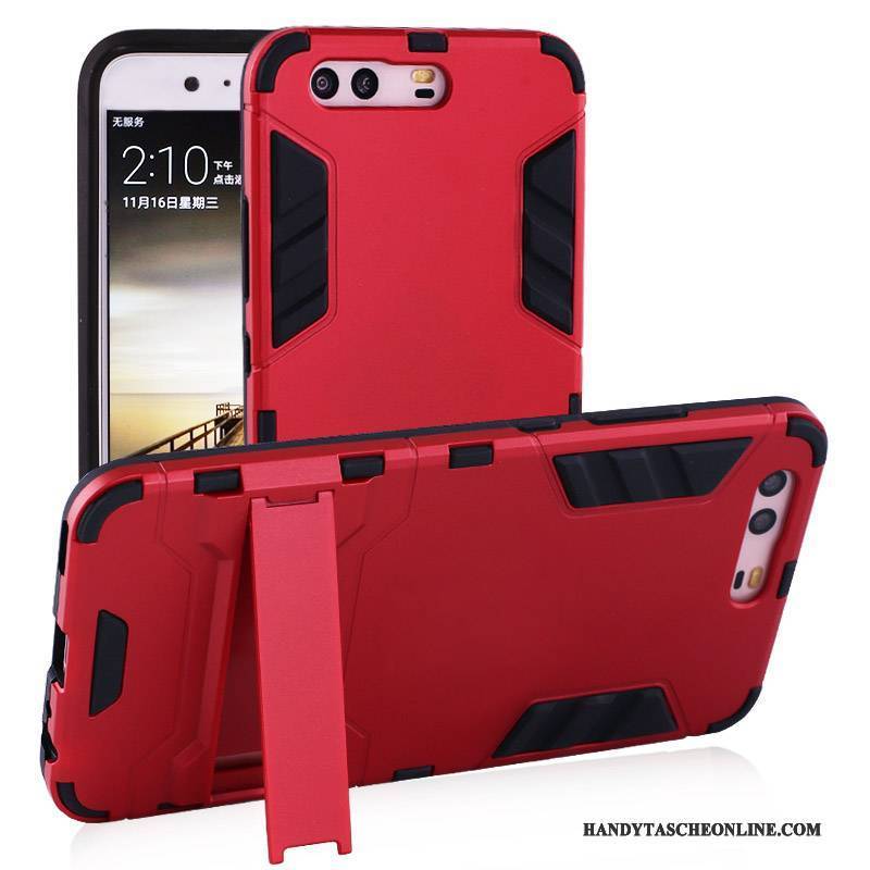 Hülle Huawei P10 Taschen Handyhüllen Silber, Case Huawei P10 Halterung Schwer Nubuck