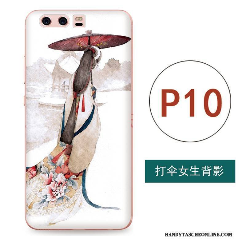 Hülle Huawei P10 Taschen Kunst Handyhüllen, Case Huawei P10 Silikon Anti-sturz Wind