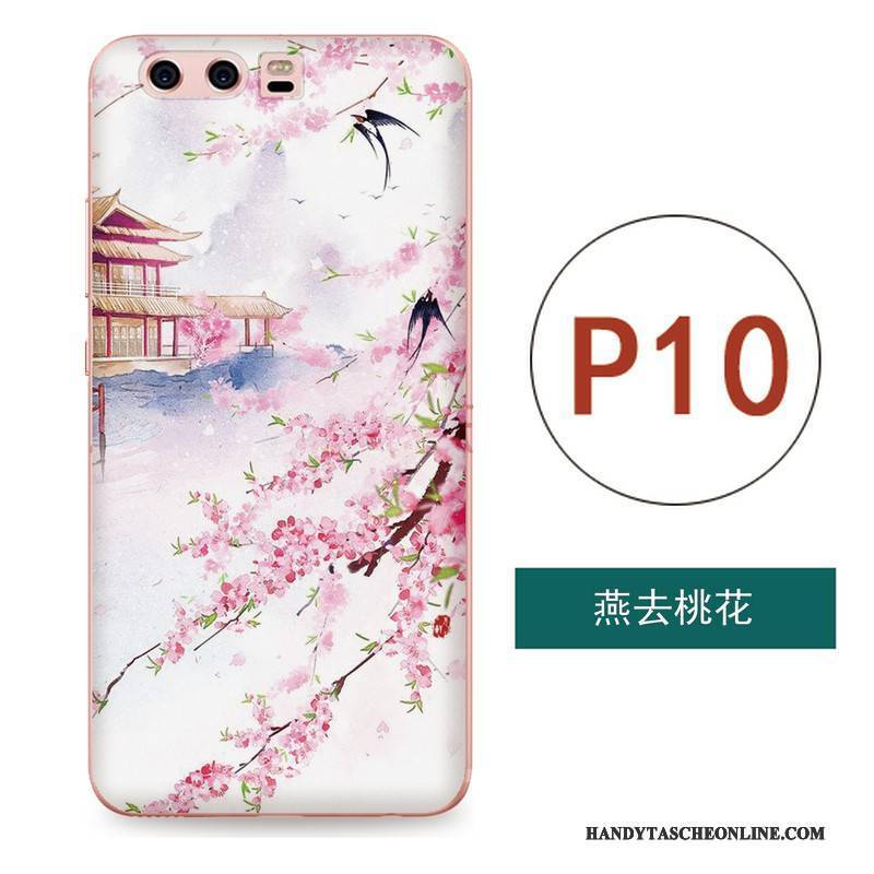 Hülle Huawei P10 Taschen Kunst Handyhüllen, Case Huawei P10 Silikon Anti-sturz Wind