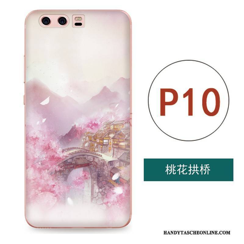 Hülle Huawei P10 Taschen Kunst Handyhüllen, Case Huawei P10 Silikon Anti-sturz Wind