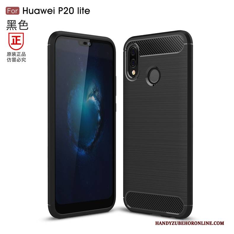 Hülle Huawei P20 Lite Weiche Muster Seide, Case Huawei P20 Lite Silikon Handyhüllen Faser