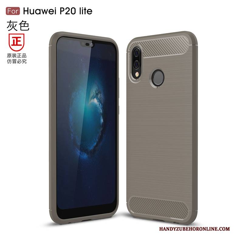 Hülle Huawei P20 Lite Weiche Muster Seide, Case Huawei P20 Lite Silikon Handyhüllen Faser