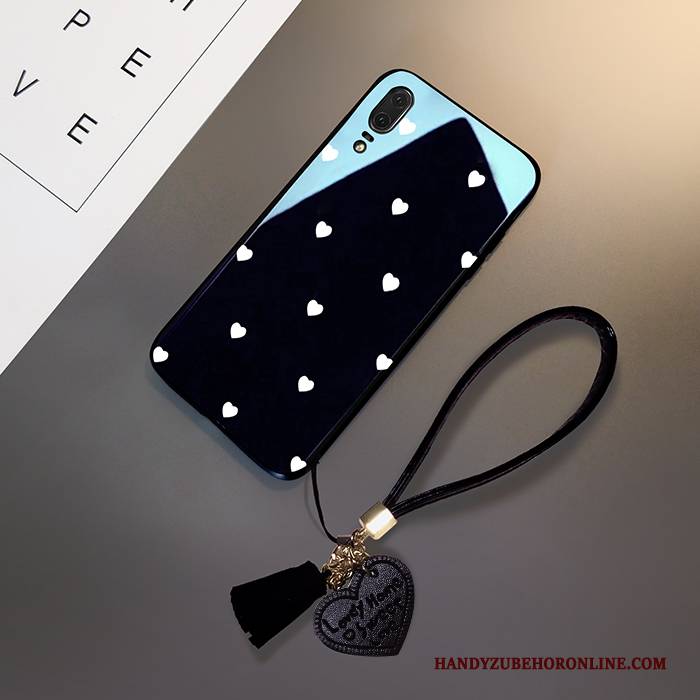 Hülle Huawei P20 Taschen Gehärtetes Glas Handyhüllen, Case Huawei P20 Silikon Neu Trend