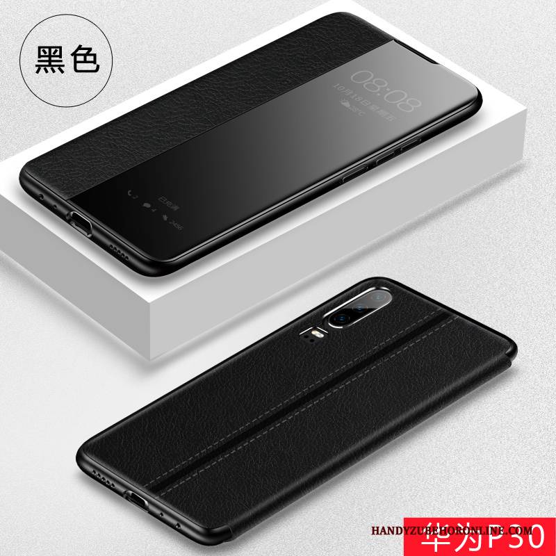 Hülle Huawei P30 Folio Anti-sturz Handyhüllen, Case Huawei P30 Lederhülle