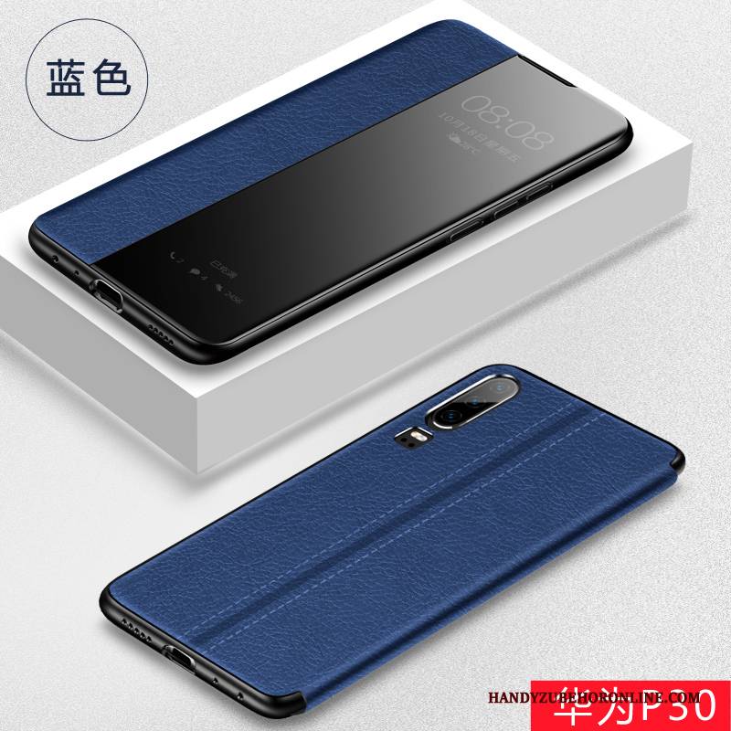 Hülle Huawei P30 Folio Anti-sturz Handyhüllen, Case Huawei P30 Lederhülle