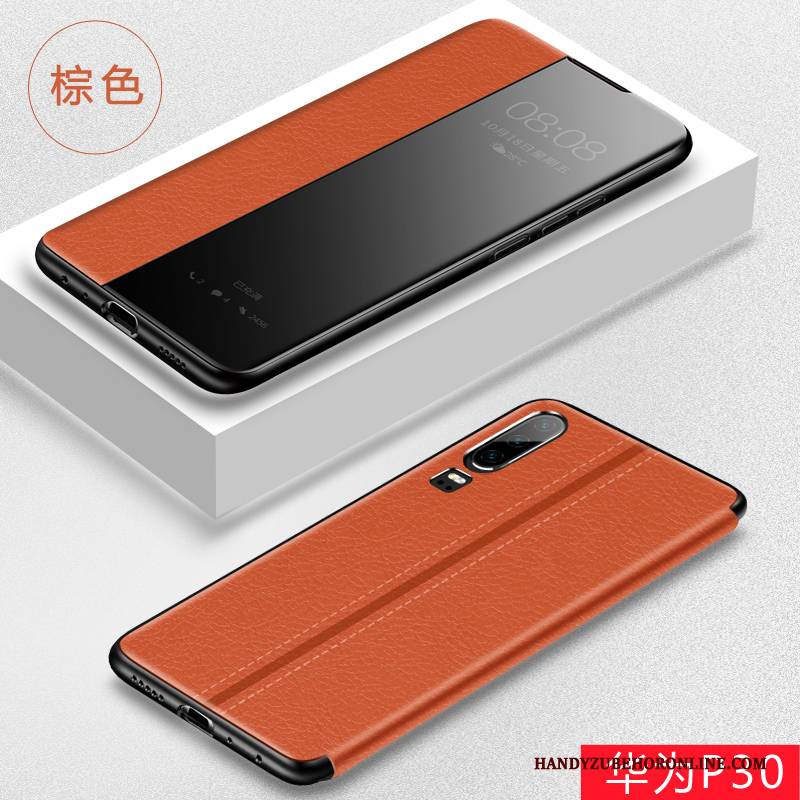 Hülle Huawei P30 Folio Anti-sturz Handyhüllen, Case Huawei P30 Lederhülle