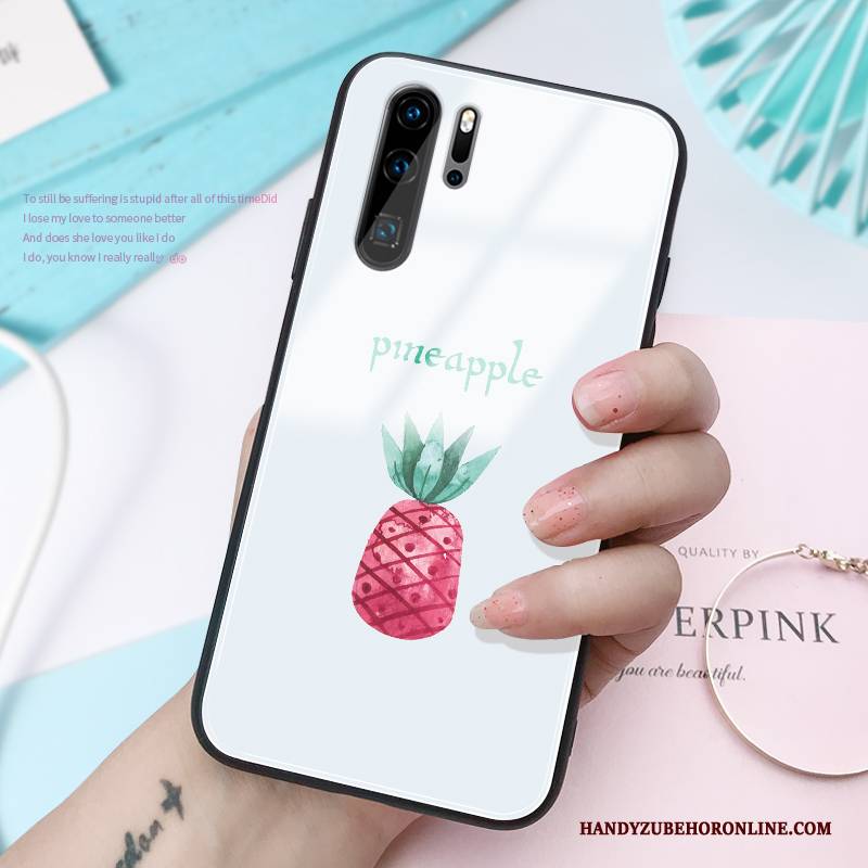 Hülle Huawei P30 Pro Kreativ Hängende Verzierungen Glas, Case Huawei P30 Pro Persönlichkeit Handyhüllen