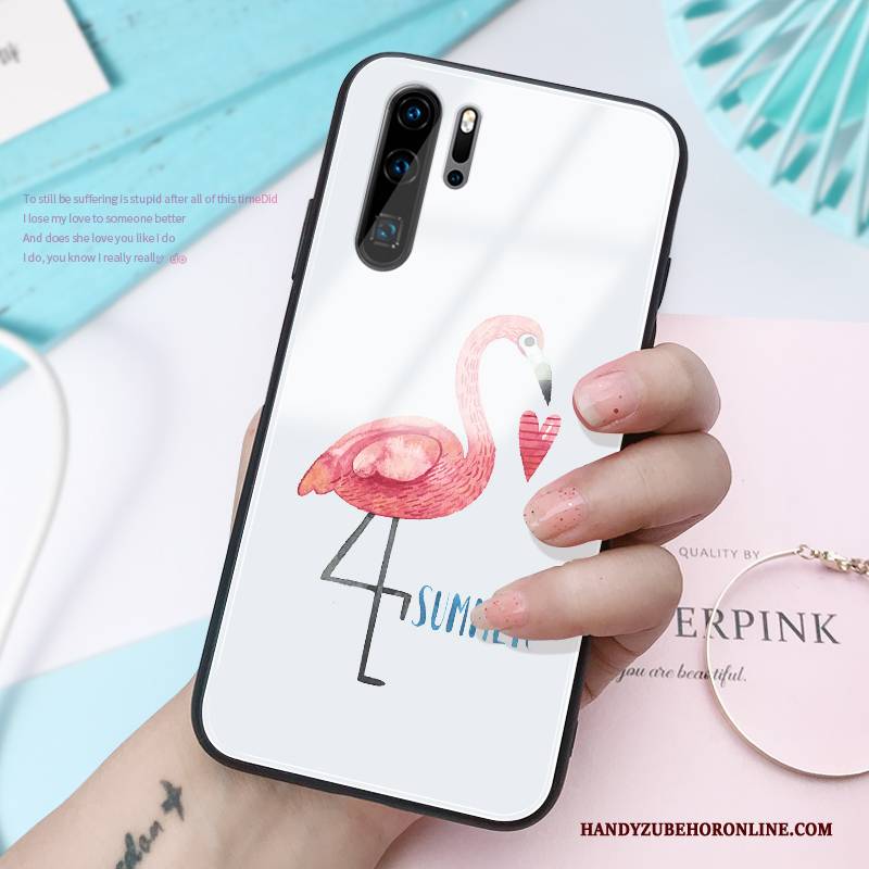 Hülle Huawei P30 Pro Kreativ Hängende Verzierungen Glas, Case Huawei P30 Pro Persönlichkeit Handyhüllen
