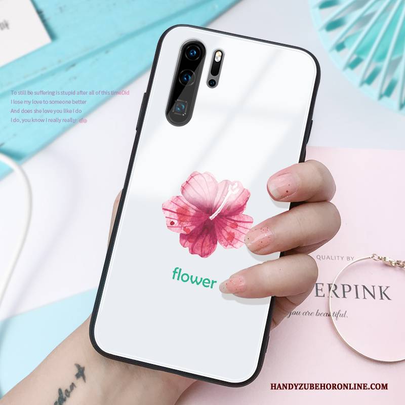 Hülle Huawei P30 Pro Kreativ Hängende Verzierungen Glas, Case Huawei P30 Pro Persönlichkeit Handyhüllen