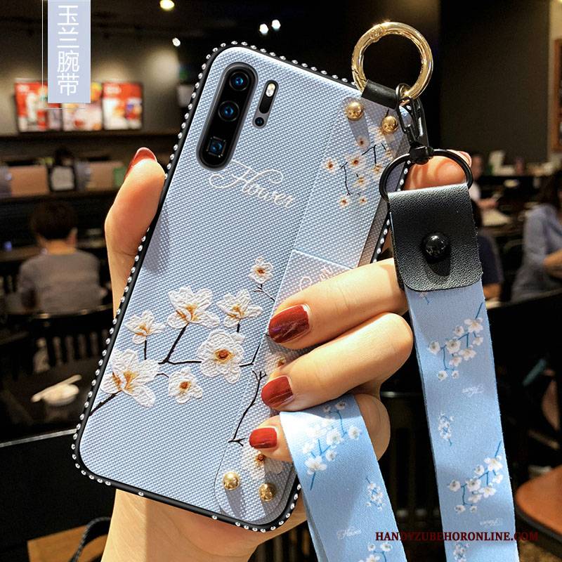 Hülle Huawei P30 Pro Silikon Kunst Handyhüllen, Case Huawei P30 Pro Weiche Trend Blumen