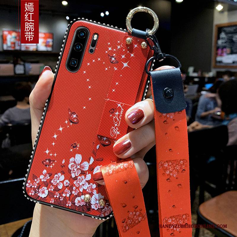 Hülle Huawei P30 Pro Silikon Kunst Handyhüllen, Case Huawei P30 Pro Weiche Trend Blumen