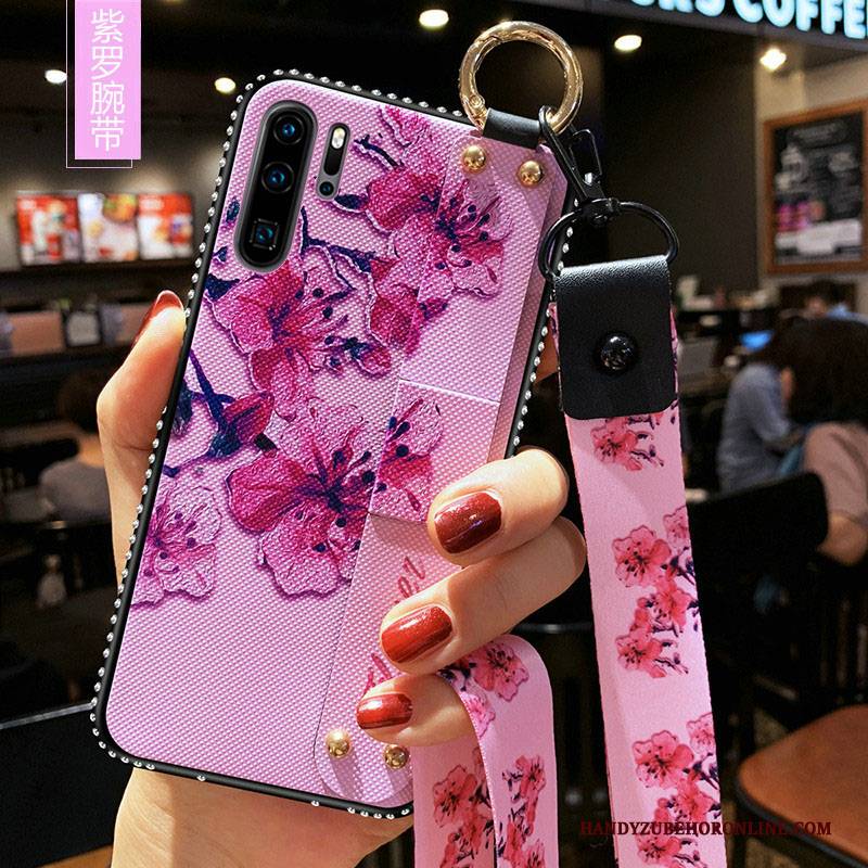 Hülle Huawei P30 Pro Silikon Kunst Handyhüllen, Case Huawei P30 Pro Weiche Trend Blumen