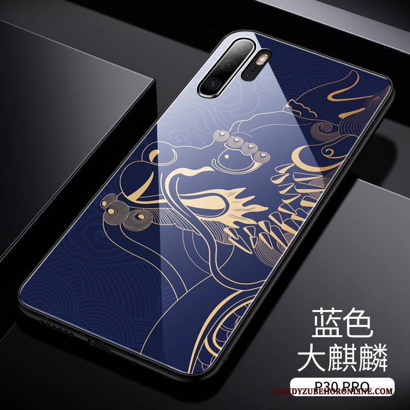 Hülle Huawei P30 Pro Taschen Handyhüllen Anti-sturz, Case Huawei P30 Pro Luxus Grün High-end