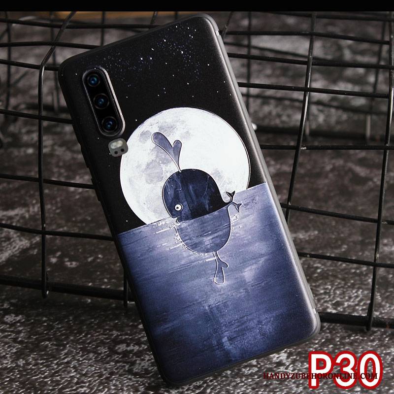 Hülle Huawei P30 Schutz Blau Neu, Case Huawei P30 Taschen Hängende Verzierungen Handyhüllen
