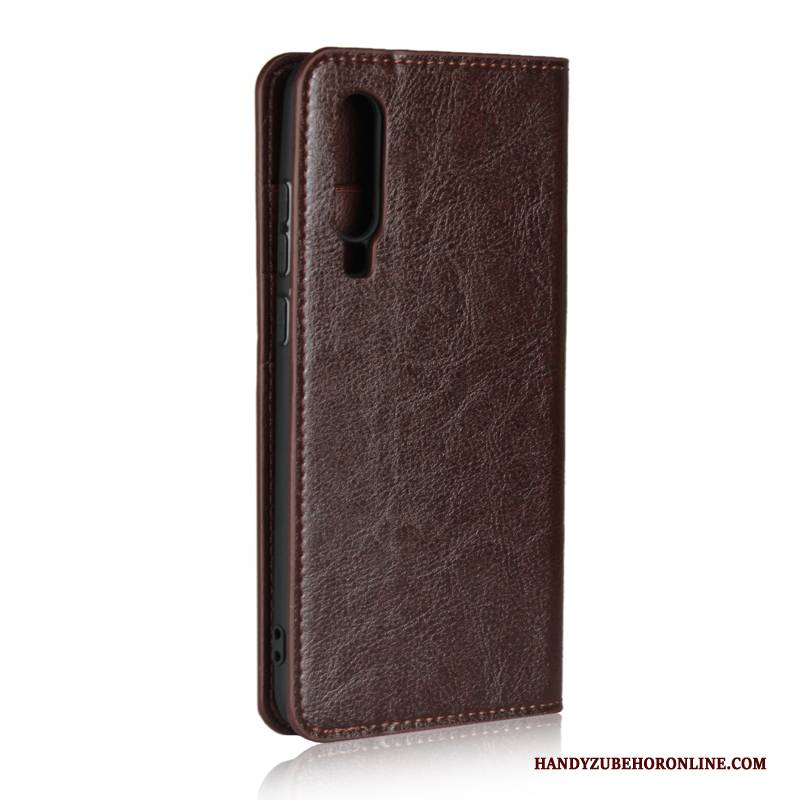 Hülle Huawei P30 Taschen Anti-sturz Handyhüllen, Case Huawei P30 Leder Trendmarke Schlank