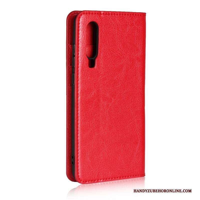 Hülle Huawei P30 Taschen Anti-sturz Handyhüllen, Case Huawei P30 Leder Trendmarke Schlank