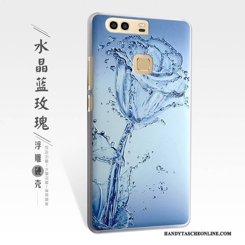 Hülle Huawei P9 Plus Prägung Handyhüllen Gelb, Case Huawei P9 Plus Schutz