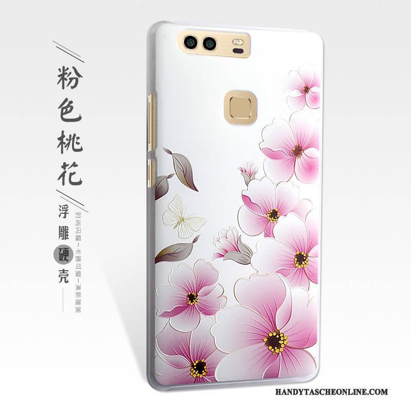 Hülle Huawei P9 Plus Prägung Handyhüllen Gelb, Case Huawei P9 Plus Schutz