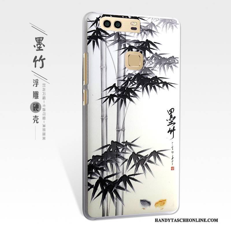 Hülle Huawei P9 Plus Prägung Handyhüllen Gelb, Case Huawei P9 Plus Schutz