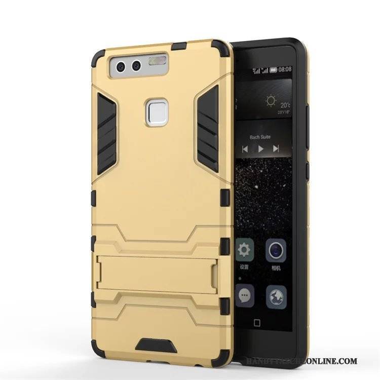 Hülle Huawei P9 Plus Taschen Anti-sturz Handyhüllen, Case Huawei P9 Plus Schutz Schwer Silber