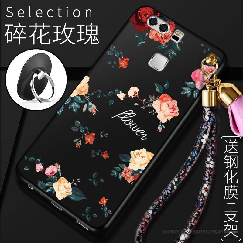Hülle Huawei P9 Plus Taschen Rot Persönlichkeit, Case Huawei P9 Plus Weiche Anti-sturz Handyhüllen