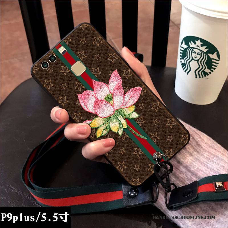 Hülle Huawei P9 Plus Weiche Handyhüllen Trendmarke, Case Huawei P9 Plus Taschen Elegant Anti-sturz