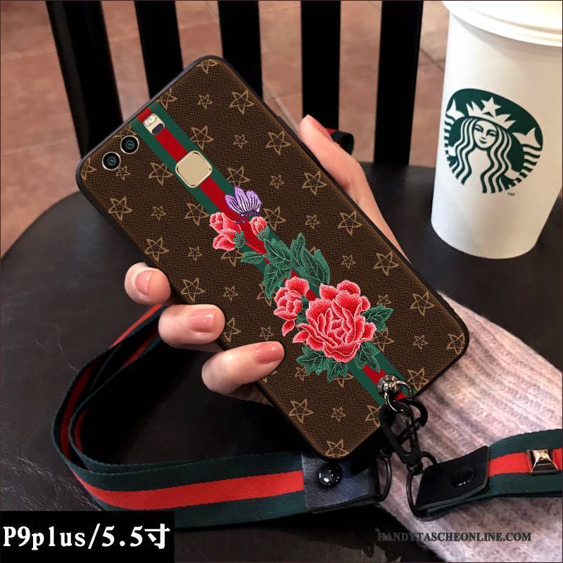 Hülle Huawei P9 Plus Weiche Handyhüllen Trendmarke, Case Huawei P9 Plus Taschen Elegant Anti-sturz