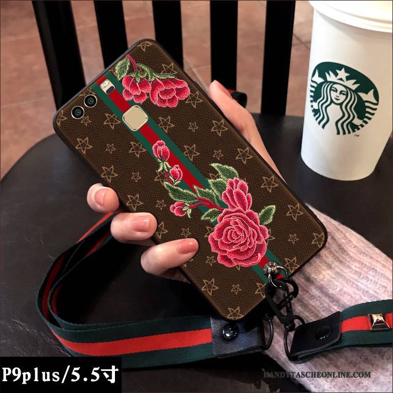Hülle Huawei P9 Plus Weiche Handyhüllen Trendmarke, Case Huawei P9 Plus Taschen Elegant Anti-sturz
