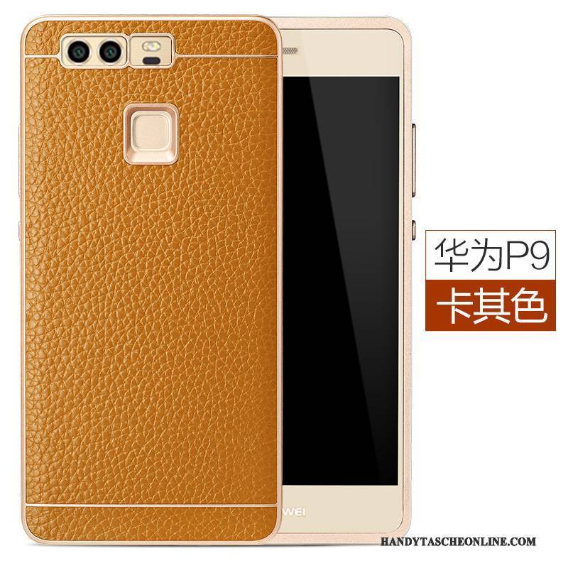 Hülle Huawei P9 Schutz Anti-sturz Hoch, Case Huawei P9 Taschen Handyhüllen Orange