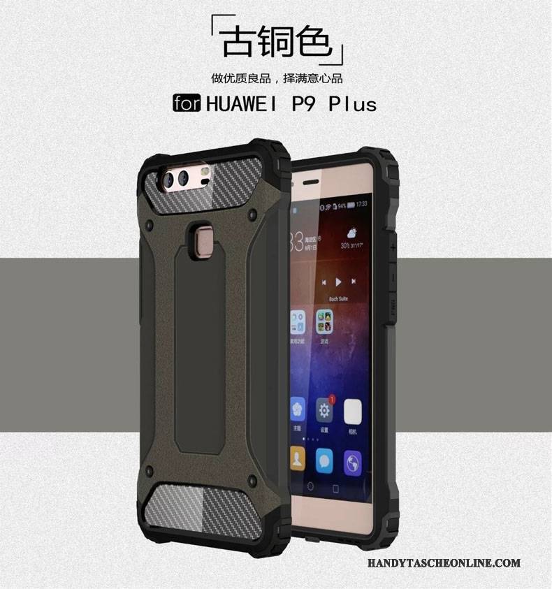 Hülle Huawei P9 Taschen Silber Ballon, Case Huawei P9 Metall Drei Verteidigungen Anti-sturz