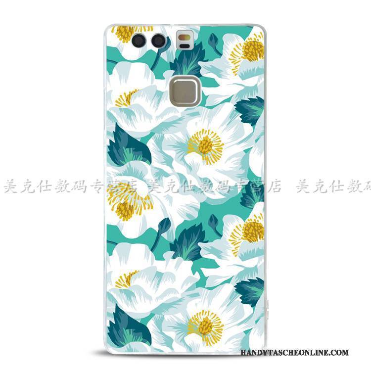 Hülle Huawei P9 Weiche Handyhüllen Grün, Case Huawei P9 Schutz