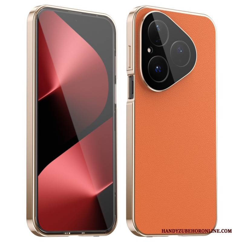 Hülle Huawei Pura 80 Lederdesign Und Displayschutzfolie Aus Gehärtetem Glas