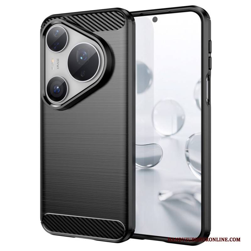 Hülle Huawei Pura 80 Pro Handyhülle Gebürstete Kohlefaser