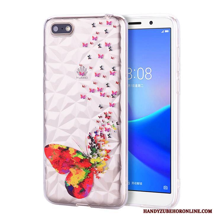 Hülle Huawei Y5 2018 Taschen Anti-sturz Muster, Case Huawei Y5 2018 Schutz Hängende Verzierungen Handyhüllen