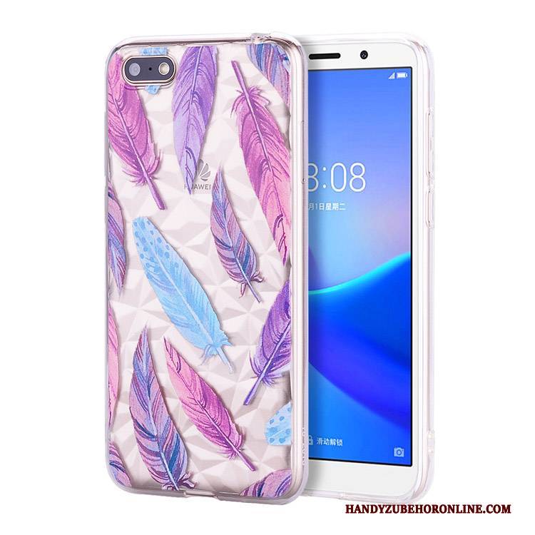 Hülle Huawei Y5 2018 Taschen Anti-sturz Muster, Case Huawei Y5 2018 Schutz Hängende Verzierungen Handyhüllen