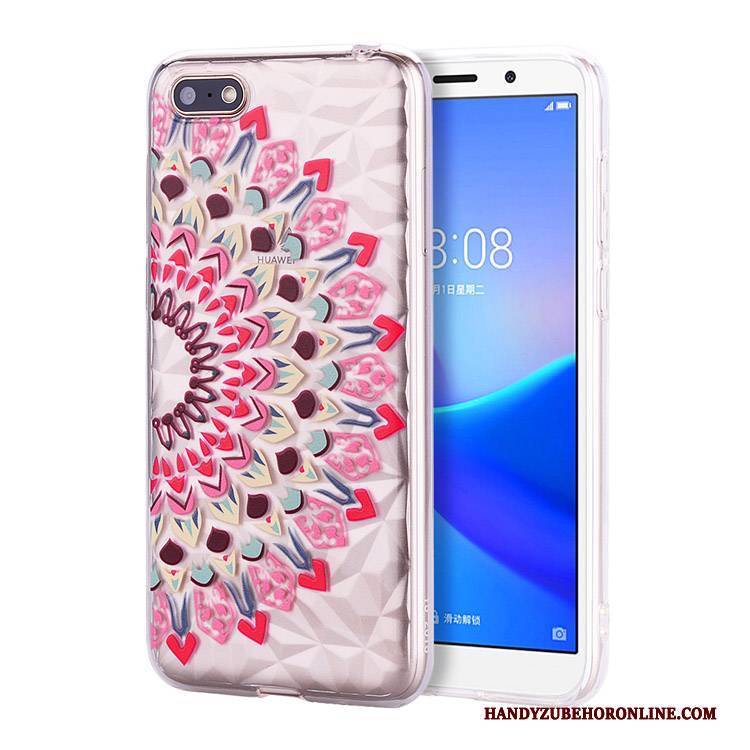 Hülle Huawei Y5 2018 Taschen Anti-sturz Muster, Case Huawei Y5 2018 Schutz Hängende Verzierungen Handyhüllen