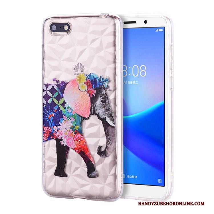 Hülle Huawei Y5 2018 Taschen Anti-sturz Muster, Case Huawei Y5 2018 Schutz Hängende Verzierungen Handyhüllen