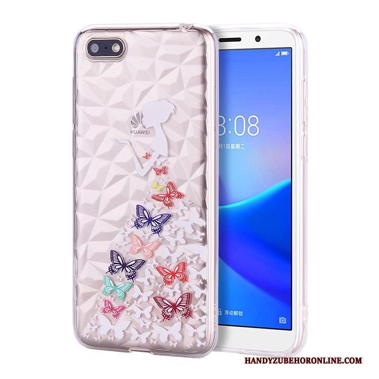 Hülle Huawei Y5 2018 Taschen Anti-sturz Muster, Case Huawei Y5 2018 Schutz Hängende Verzierungen Handyhüllen