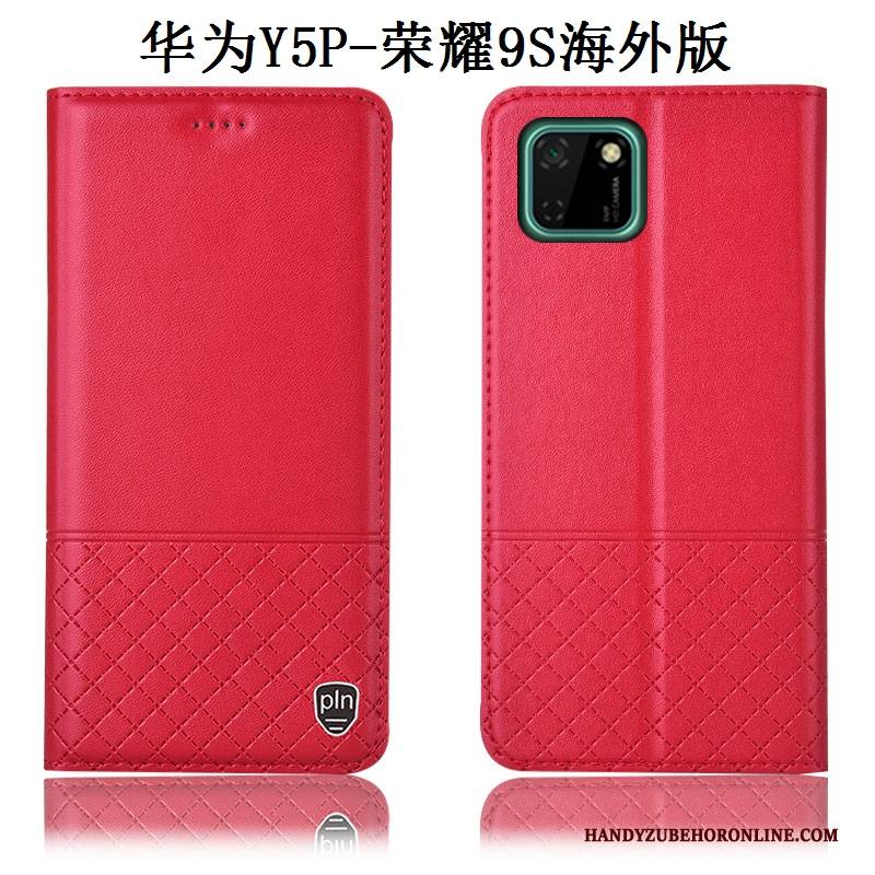 Hülle Huawei Y5p Taschen Anti-sturz Schwarz, Case Huawei Y5p Leder Handyhüllen