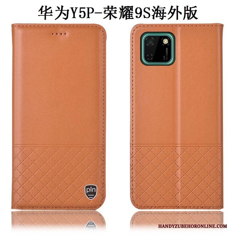 Hülle Huawei Y5p Taschen Anti-sturz Schwarz, Case Huawei Y5p Leder Handyhüllen