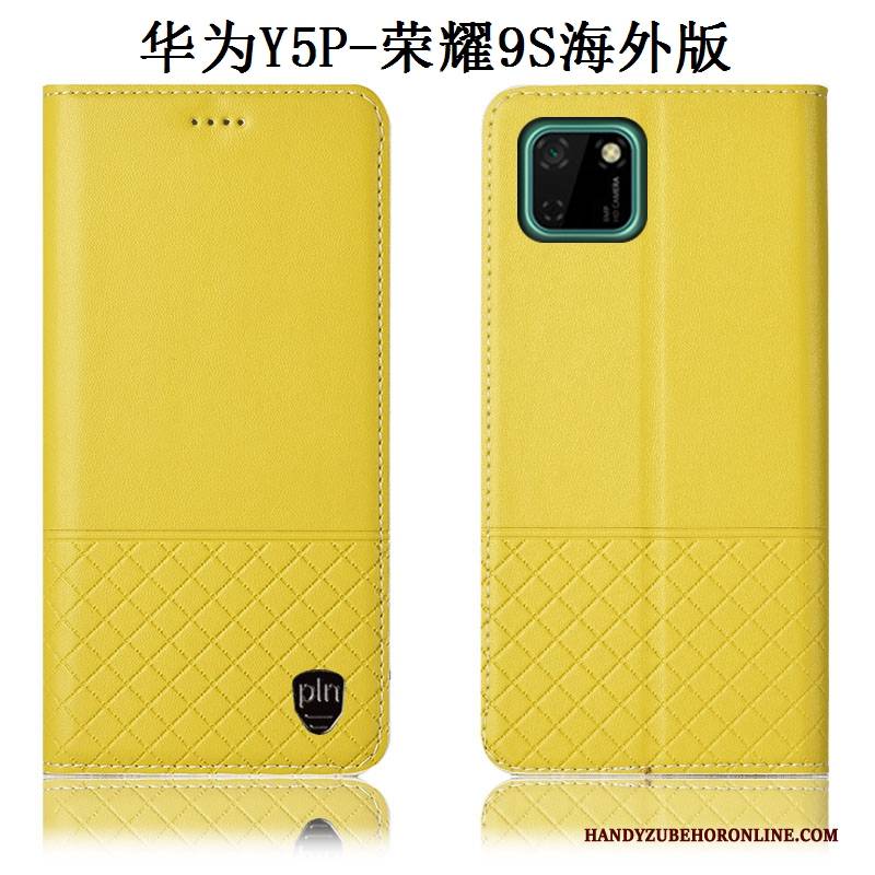 Hülle Huawei Y5p Taschen Anti-sturz Schwarz, Case Huawei Y5p Leder Handyhüllen
