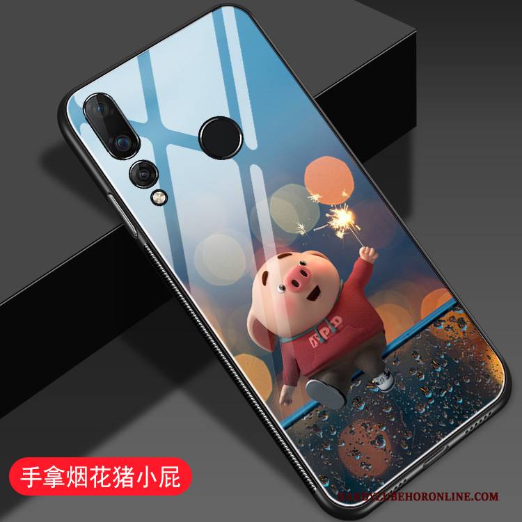 Hülle Huawei Y6 2019 Silikon Netto Rot Nette, Case Huawei Y6 2019 Taschen Spiegel Glas