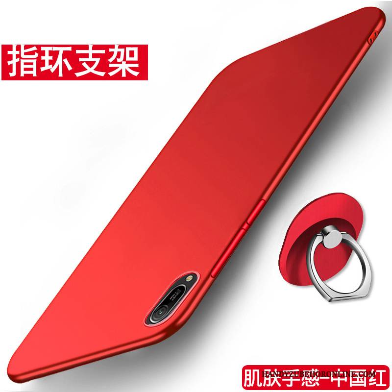 Hülle Huawei Y6 2019 Taschen Nubuck Anti-sturz, Case Huawei Y6 2019 Schutz Schlank Handyhüllen