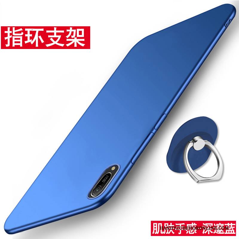 Hülle Huawei Y6 2019 Taschen Nubuck Anti-sturz, Case Huawei Y6 2019 Schutz Schlank Handyhüllen